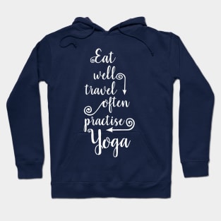 Eat, travel, yoga Hoodie